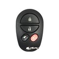 Keyless Factory KeylessFactory: 2008-2017 Toyota Sequoia / 4-Button Keyless Entry Remote Shell / GQ43VT20T ORS-TOY-20T-SE4